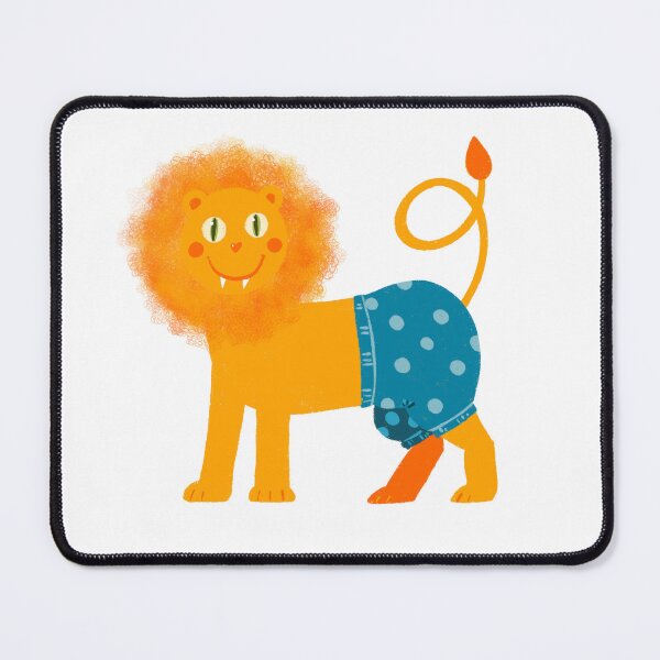 Item preview, Cheerful lion in blue pants. designed and sold by Olga Matskevich.
