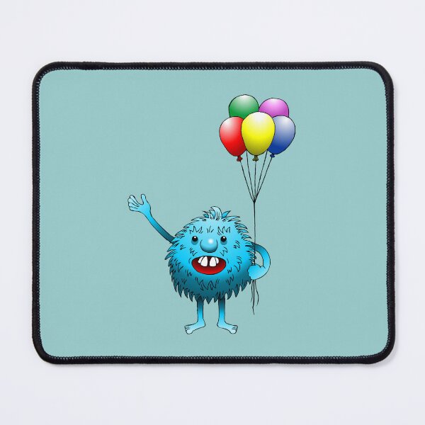 Item preview, Cute monster holding party balloons designed and sold by Restarter.