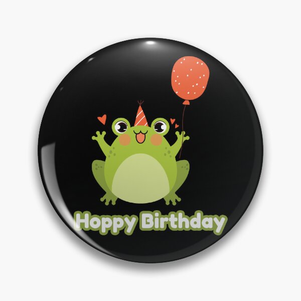 Item preview, Hoppy Birthday Frog Frogs Kids designed and sold by MooonTees.
