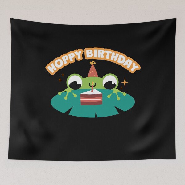 Item preview, Hoppy Birthday Frog Frogs Kids designed and sold by MooonTees.
