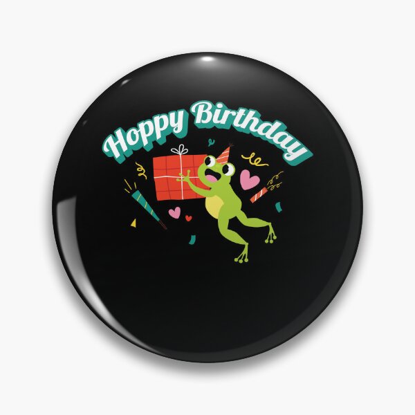 Item preview, Hoppy Birthday Frog Frogs Kids designed and sold by MooonTees.