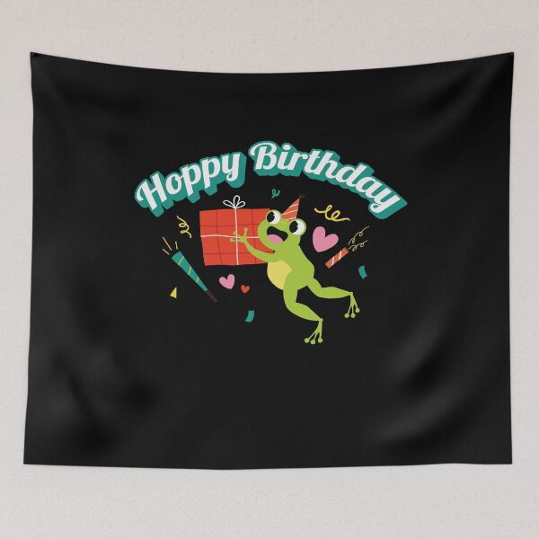 Item preview, Hoppy Birthday Frog Frogs Kids designed and sold by MooonTees.