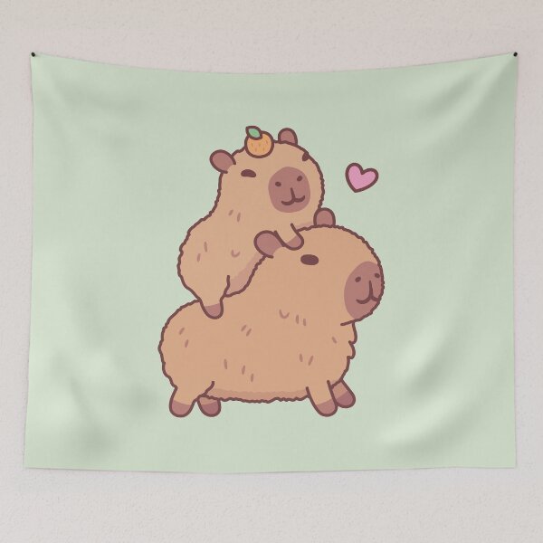 Item preview, Cute Baby Capybara Hitching A Ride designed and sold by rustydoodle.