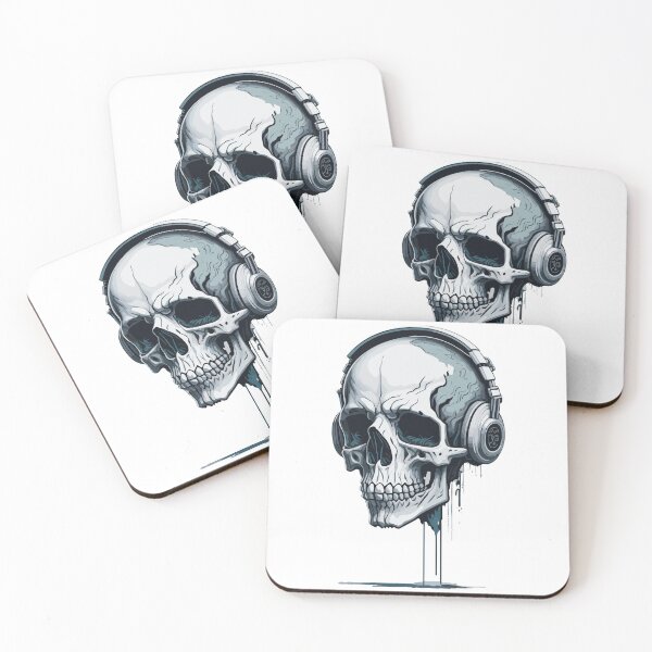 Item preview, skull head with headphone - skullcandy designed and sold by Print Alpha.