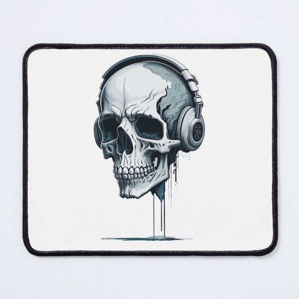 Item preview, skull head with headphone - skullcandy designed and sold by Print Alpha.