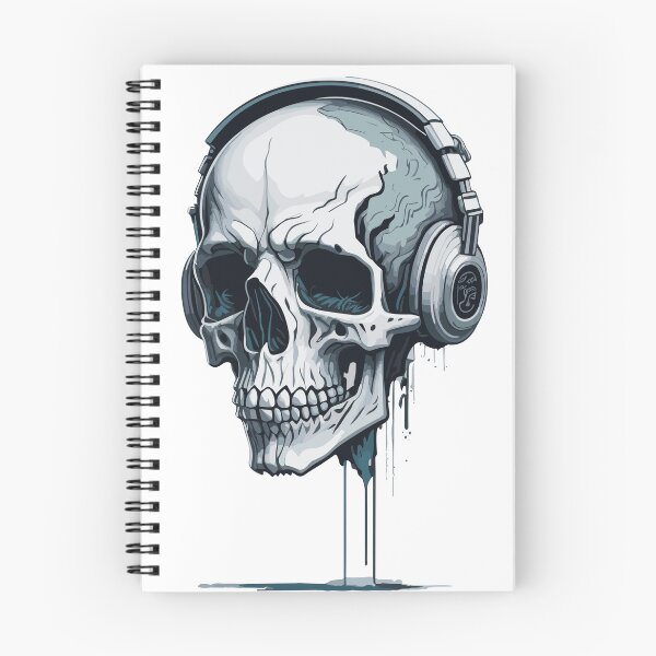 Item preview, skull head with headphone - skullcandy designed and sold by Print Alpha.