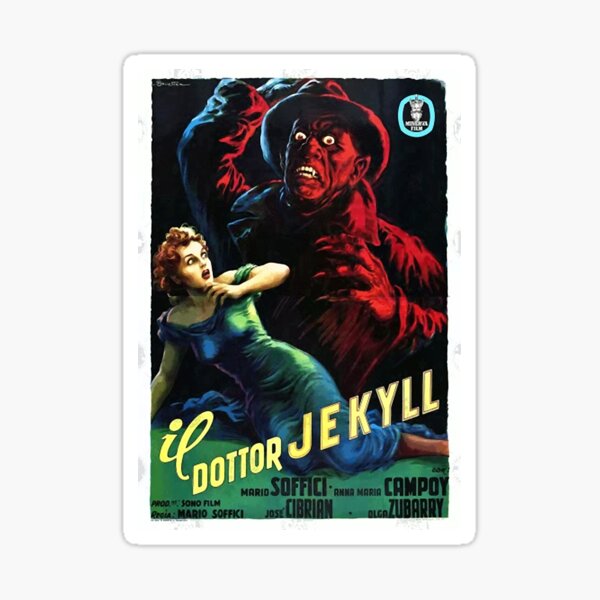 Jekyll and Hyde Sticker for Sale by Dylan Moore