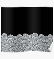 Pretty Pile of Foggy Yarn Balls for Luscious Legging Collection by Kristin Omdahl Poster