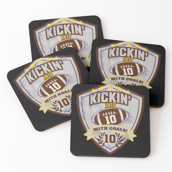 Item preview, Happy Birthday 10 Year Old Football Theme Birthday designed and sold by tamdevo1.
