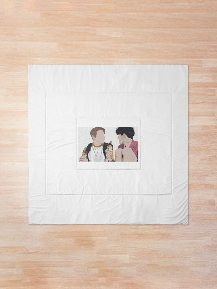 Thumbnail 1 of 6, Comforter, Nick and Charlie with ice cream designed and sold by prettyodd04.