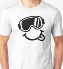 Ski-Smiley-Gesicht Unisex T-Shirt
