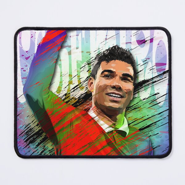 Item preview, Man Utd Casemiro Abstract Illustration Colorful Art Portrait designed and sold by VibesAndVision.