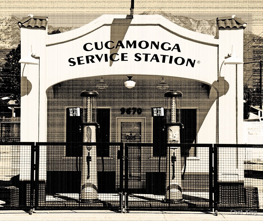 "Vintage Service Station" by Chet King | Redbubble