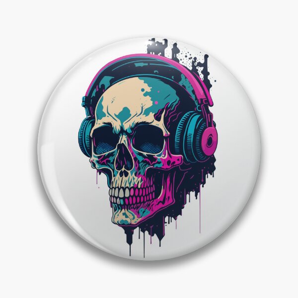 Item preview, skeleton with headphone - skullcandy designed and sold by Print Alpha.