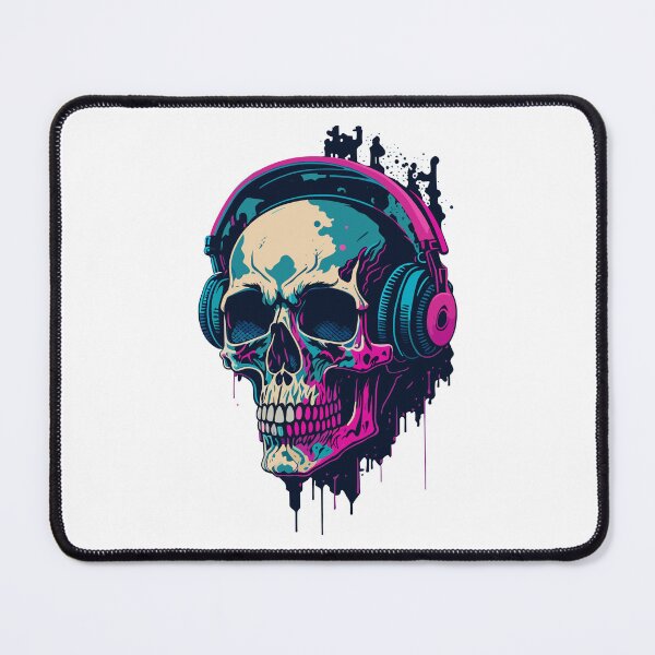 Item preview, skeleton with headphone - skullcandy designed and sold by Print Alpha.