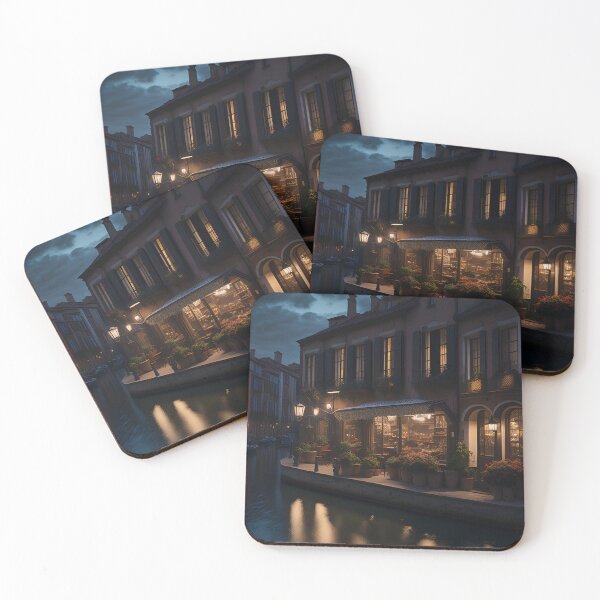 Item preview, La Dolce Vita: Tranquil Moments by an Italian Canal Cafe designed and sold by BlareBlare.