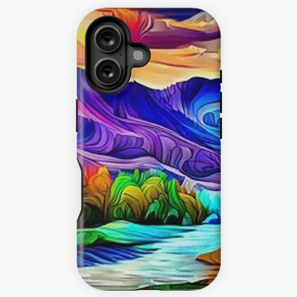 Die Farben des Lebens: Eine Landschaft, die alle Sinne anspricht iPhone Robuste Hülle