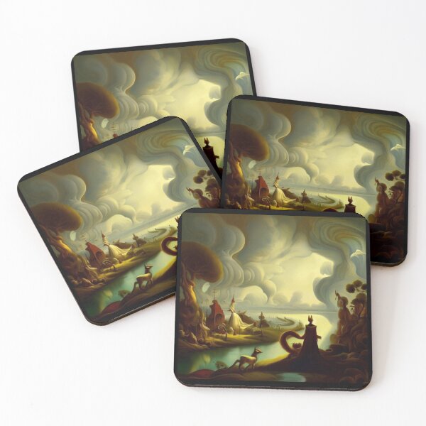 Item preview, Fantasy Painting 6  - Village Landscape designed and sold by CrankyOldDude.