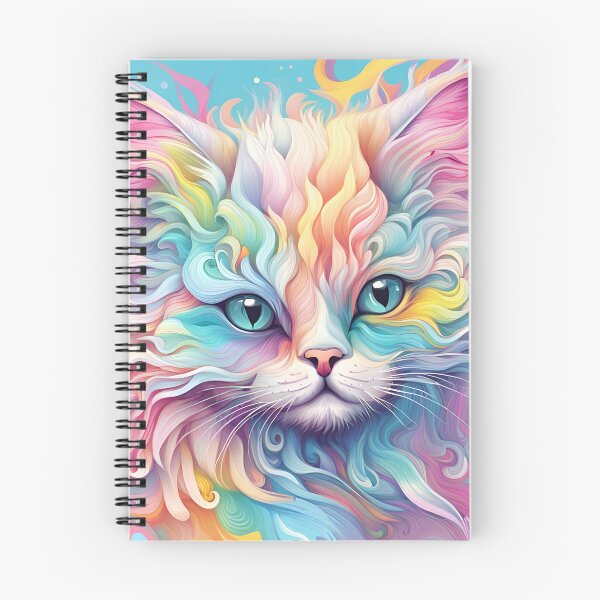 Item preview, Kitten in Pastel Swirls designed and sold by Catherine-NZ.