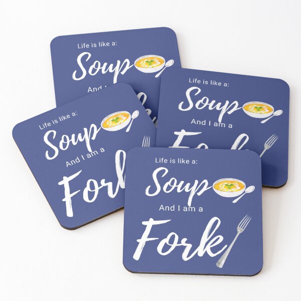 Item preview, Life is like a soup and I am a fork  designed and sold by Basma Store.