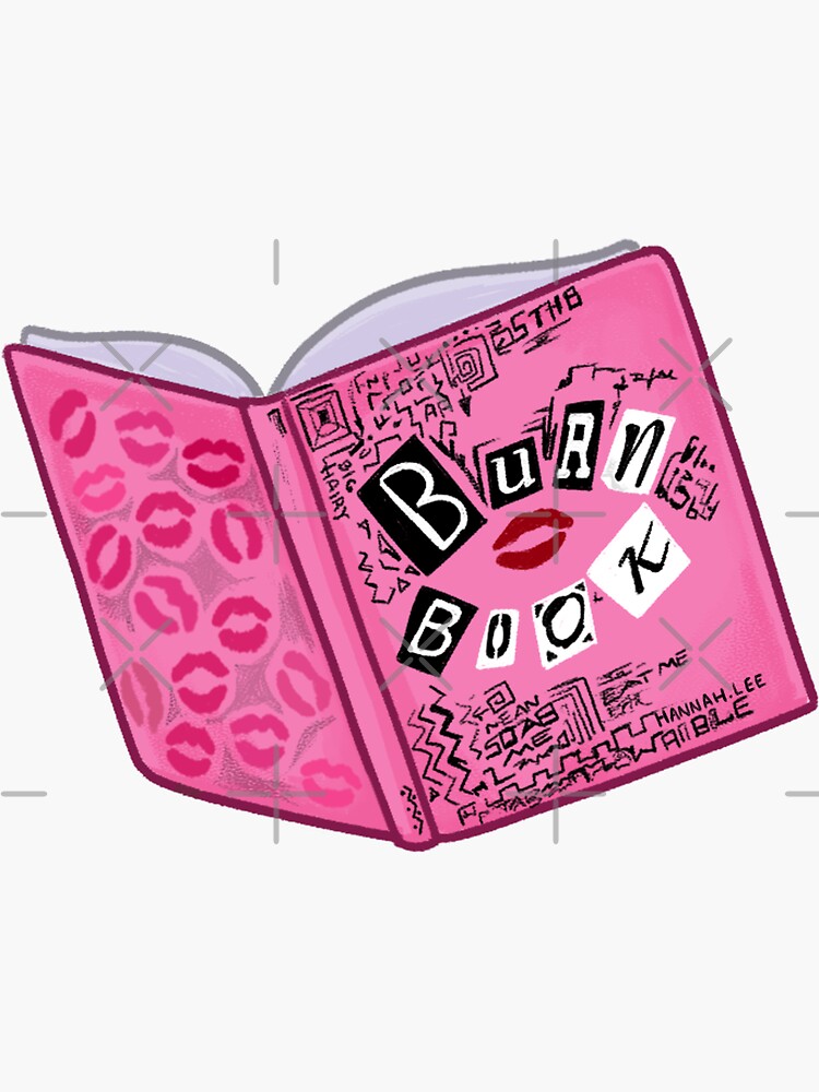 Burn Book Sticker for Sale by PinkRhino24