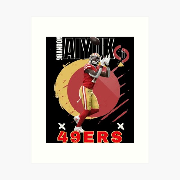 San Fransisco 49ers Football Poster, San Francisco Forty-Niners Gift, 49ers  Man Cave Art