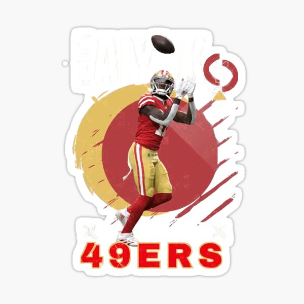 Brandon Aiyuk Football Edit Tapestries 49ers - Brandon Aiyuk - Sticker