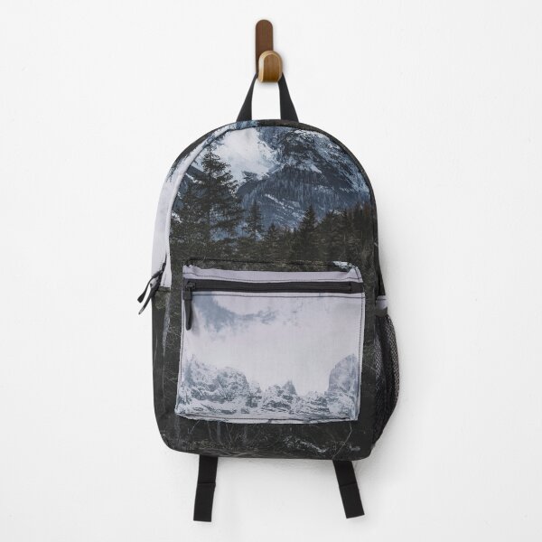 Item preview, Snow Capped Mountains Behind Pine forest designed and sold by ZoesJoy.