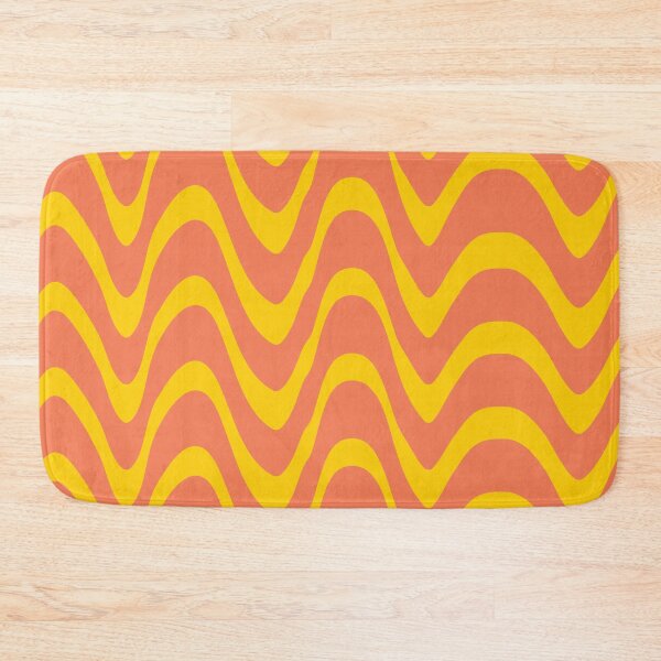 Item preview, Retro 70s Groovy Waves Pattern Orange and Yellow  designed and sold by Yasminepatterns .
