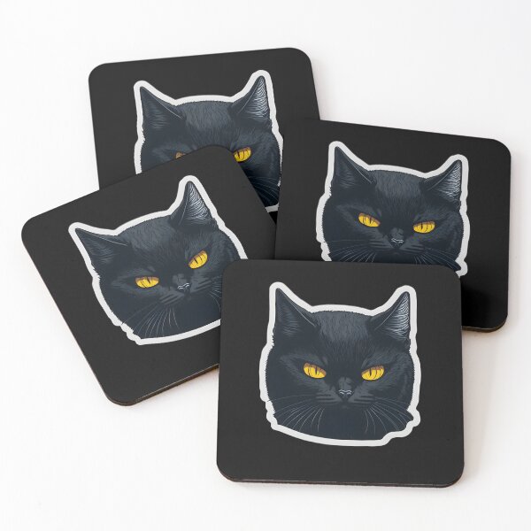 Item preview, Angry black cat designed and sold by MGArtiste.
