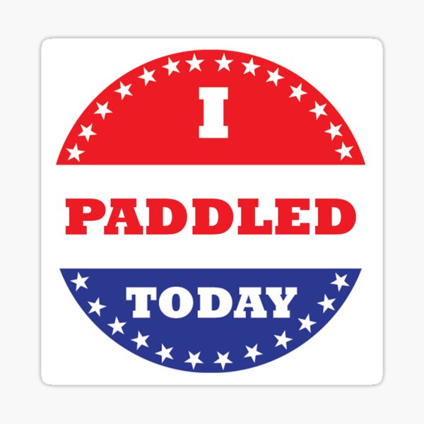 I Paddled Today Sticker