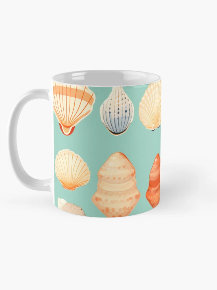 Thumbnail 5 of 6, Coffee Mug, Shells shells shells designed and sold by DiveIntoDesigns.