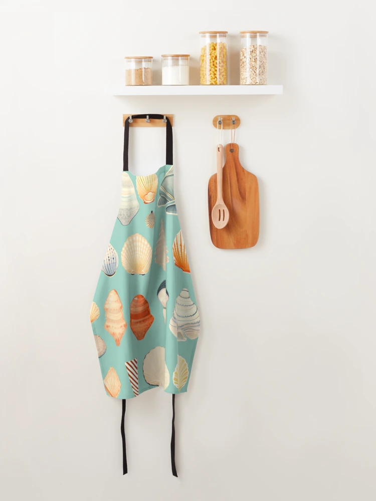 Thumbnail 4 of 6, Apron, Shells shells shells designed and sold by DiveIntoDesigns.