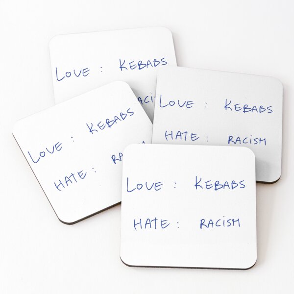 Item preview, Love : Kebabs Hate : Racism designed and sold by DreamersSoul.