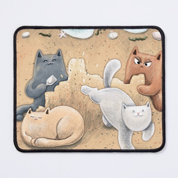 Item preview, Cats Building A Sandcastle designed and sold by Julia Sol.