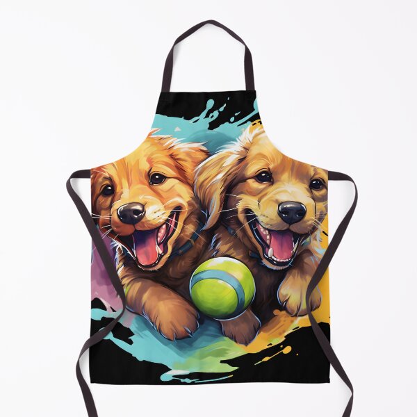 Item preview, Golden Retriever Puppy's Playing with Balls designed and sold by ARTficiallyAnon.