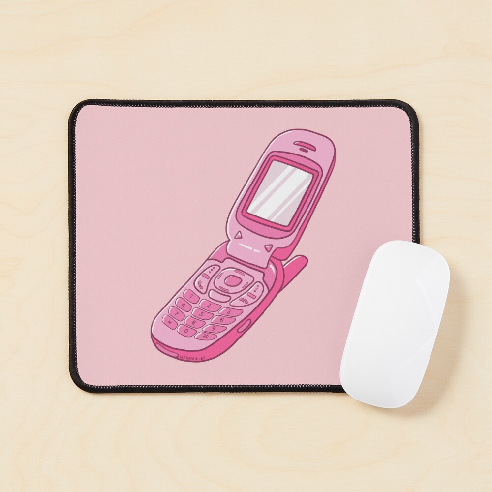 Y2k pink flip phone design | Art Board Print