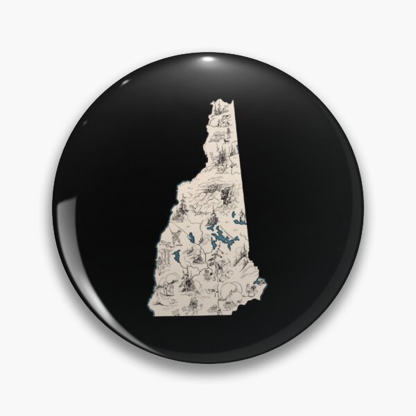 Item preview, New Hampshire Vintage Picture Map designed and sold by Dar-rinWitmer.
