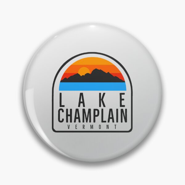 Item preview, Lake Champlain Vermont Vintage Retro Adventure Fishing, Skiing Mountains designed and sold by Dar-rinWitmer.