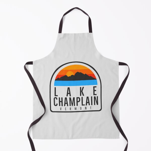 Item preview, Lake Champlain Vermont Vintage Retro Adventure Fishing, Skiing Mountains designed and sold by Dar-rinWitmer.