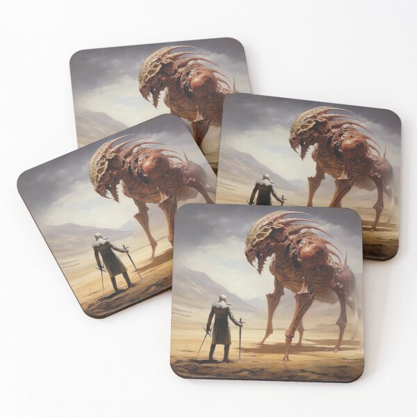 Item preview, knight confronting an otherworldly creature image #1 designed and sold by Demonik-Art.
