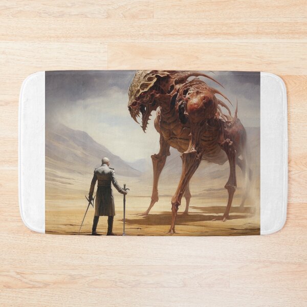Item preview, knight confronting an otherworldly creature image #1 designed and sold by Demonik-Art.