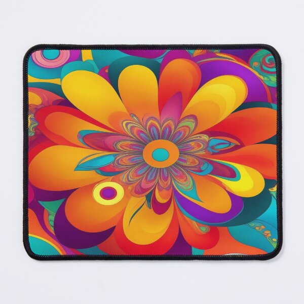 Item preview, Flower Power Colourful Flower Pattern designed and sold by druidwolfart.