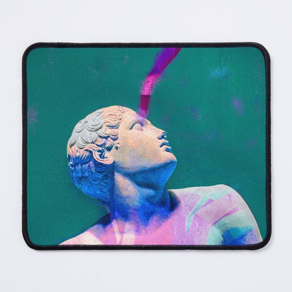 Item preview, Fusion of Form: Classical Sculpture Surrounded by Geometric Figures designed and sold by susannapujolcli.