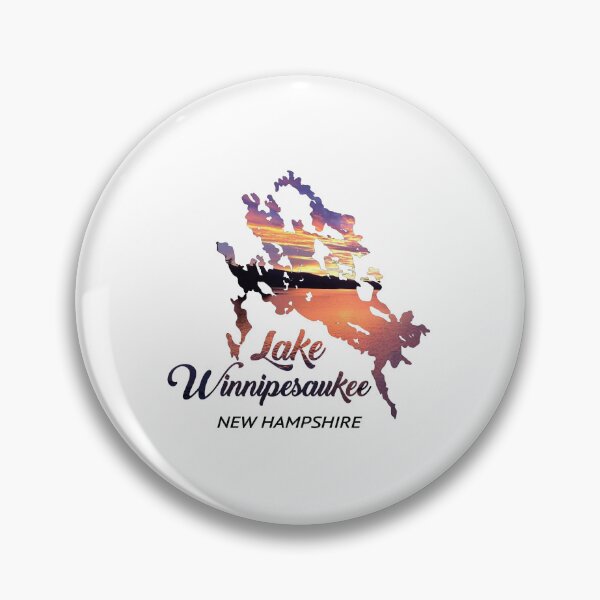 Item preview, Lake Winnipesaukee Sunset Lake Map designed and sold by Dar-rinWitmer.