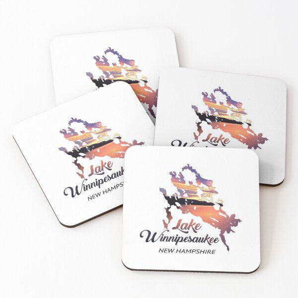 Item preview, Lake Winnipesaukee Sunset Lake Map designed and sold by Dar-rinWitmer.