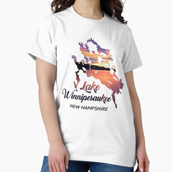 Item preview, Lake Winnipesaukee Sunset Lake Map designed and sold by Dar-rinWitmer.