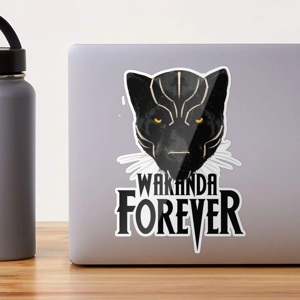 Marvel Black Panther Wakanda Forever Logo Water Bottle - WHITE