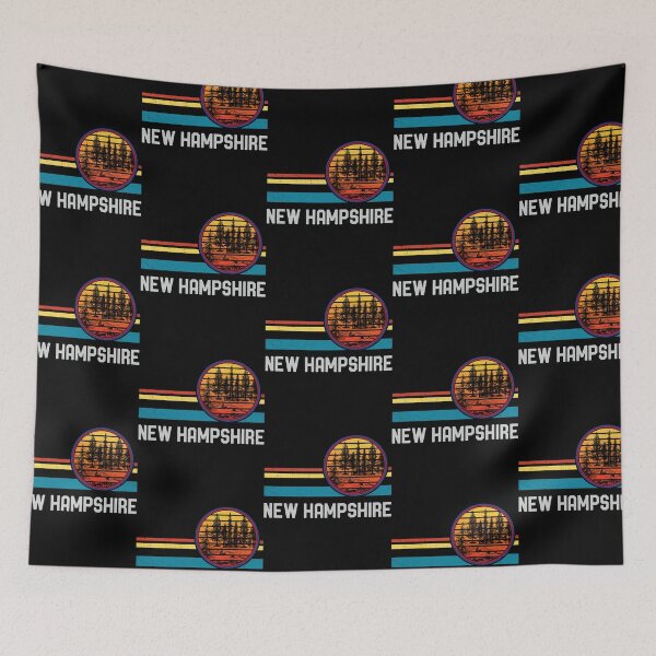 Item preview, Vintage Retro New Hampshire 80s 70s Lake Pine Forest Sunset designed and sold by Dar-rinWitmer.