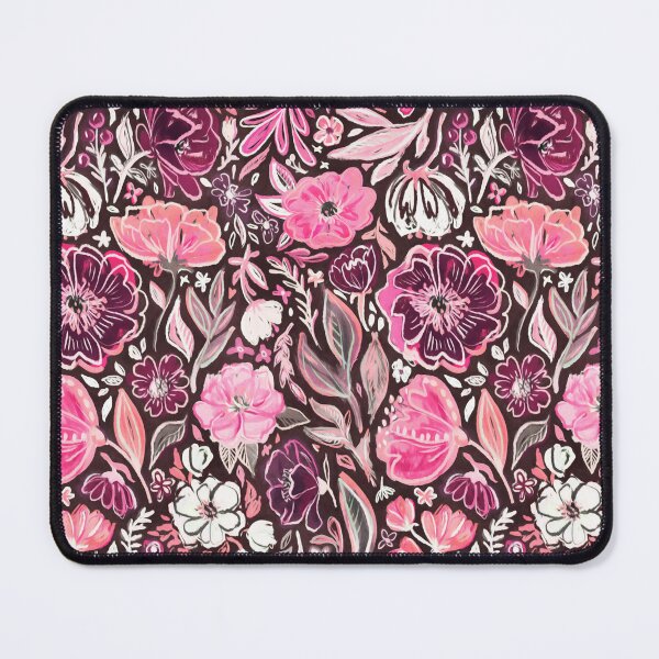 Item preview, Pink and Purple Scruffy Small Scale Floral designed and sold by micklyn.